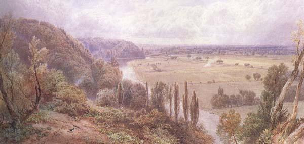 Myles Birket Foster,RWS The Thames from Cliveden (mk46)